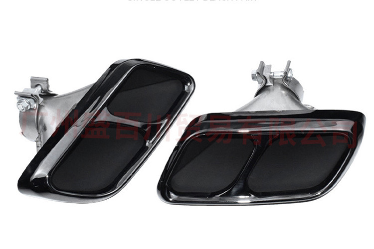 Suitable for 14-21 Land Rover Range Rover Sport SVR four-outlet square black stainless steel welded tail throat surround