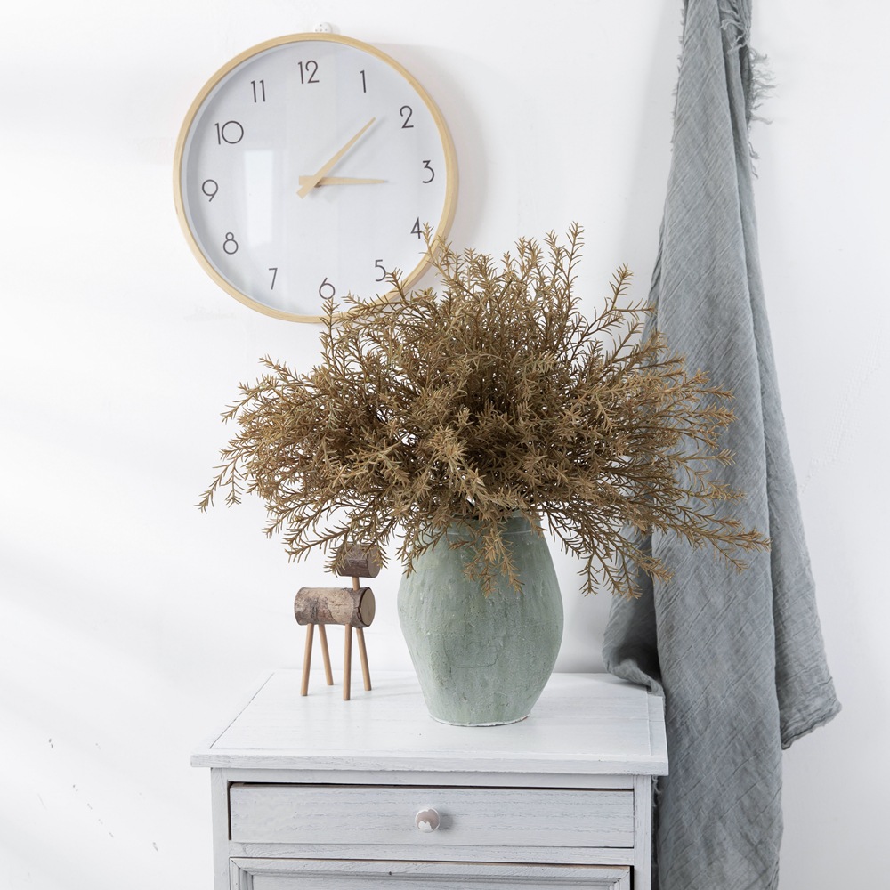 廠家粗迷迭香長把束仿真花假花綠植物婚慶裝飾工藝品INS風YC1088