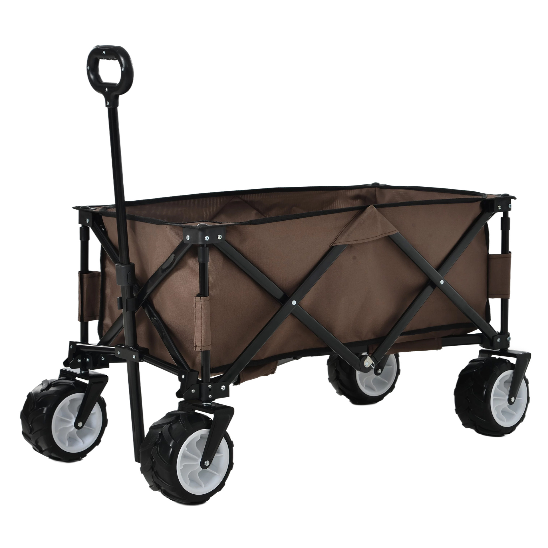 日本雅虎折叠车营地推车活动支架大轮胎旅行耐磨野餐露营车现货