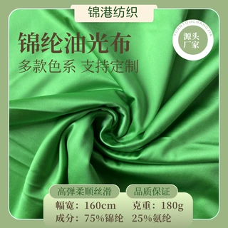 180g经编锦纶油光布 高弹缎面质感 瑜伽服泳衣性感睡衣cos服面料