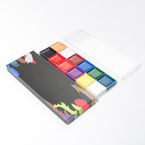 12 Color Oil Paints, Dramatic Performance Makeup Oil Paints, Halloween Makeup Oil Paints, Body Painting Pigments Wholesale