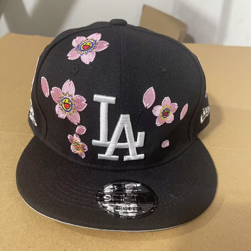 MLB帽子NY运动遮阳棒球帽男女硬顶可调节鸭舌帽村上隆樱花棒球帽|undefined
