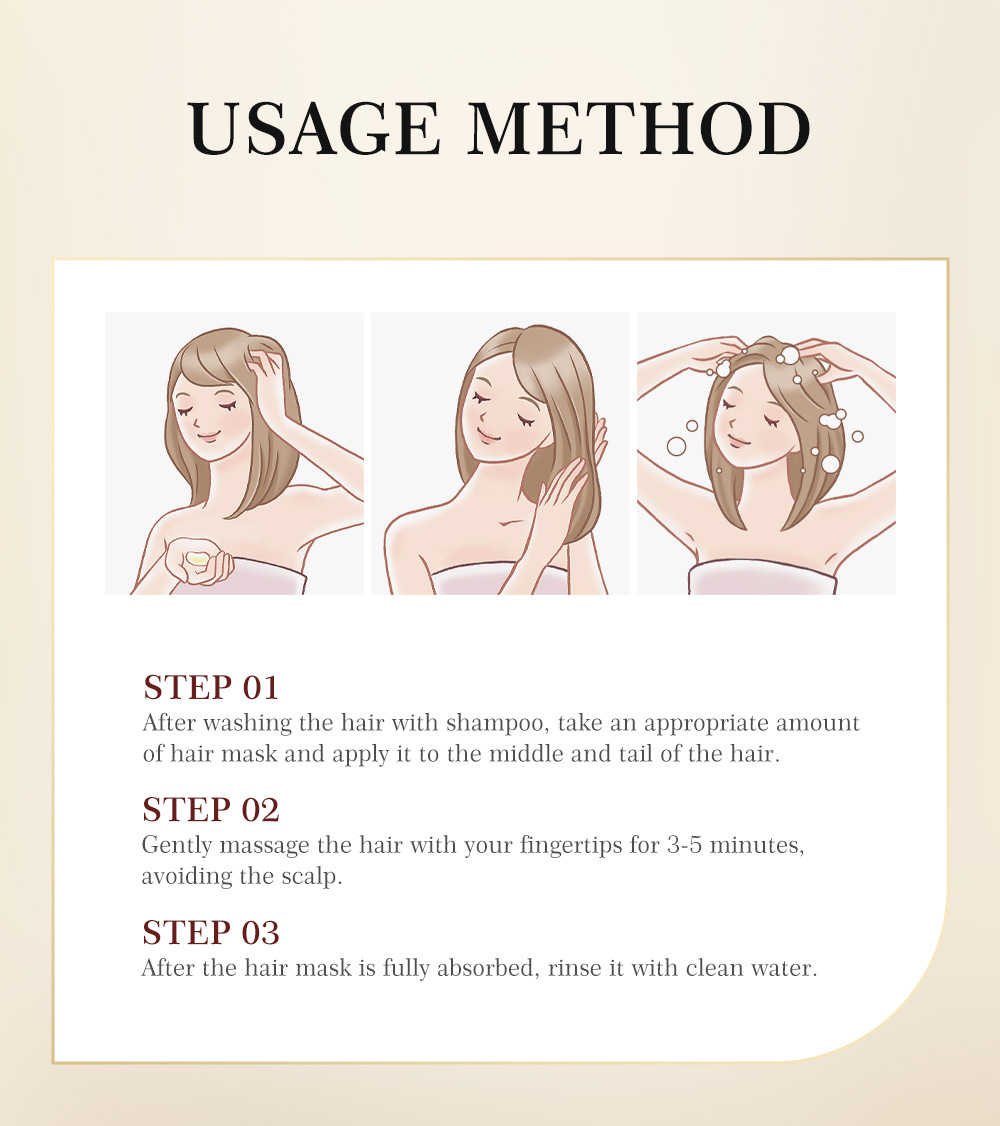 Cross-border LAIKOU Moroccan Hair Mask 100g: Smooth hair drying, Reduced split ends, smooth and lustrous hair mask undefined