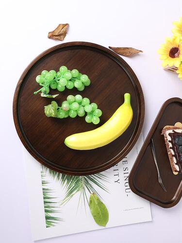Walnut color tray, rectangular tea tray, dry fruit tray, tea tray, bamboo dry bubble saucer for teacups and tea table