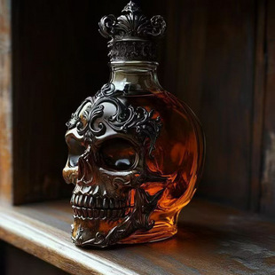 �羳 Funny French Bulldog Whiskey Bottle ���t�^��ʿ�ɾ�ƿ