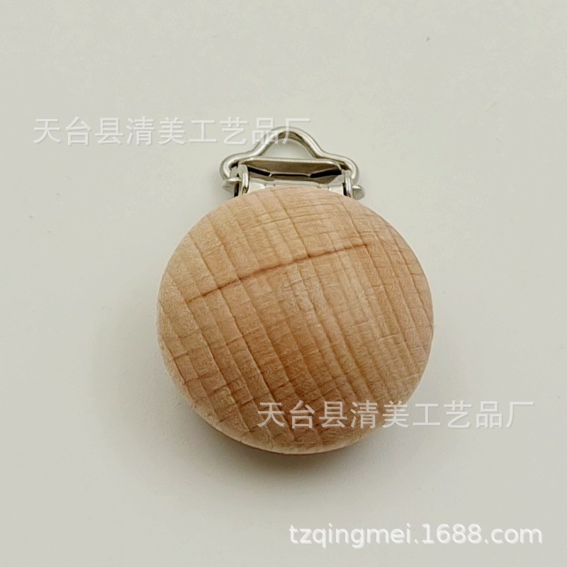 Clip de chupete de animales de dibujos animados de haya/clip de leche en polvo para calmar la cadena de chupete anti-pérdida