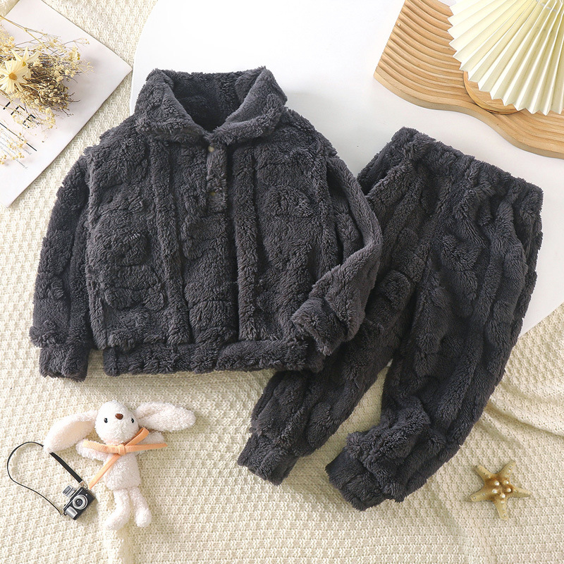2396 Traje de terciopelo de algodón Shu Negro