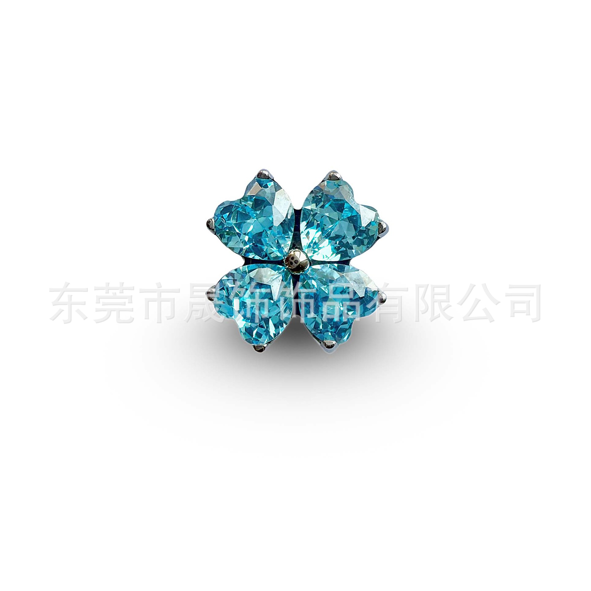 F136 Titanium Heart 四叶草 Cubic Zirconia Ear Stud Helix Cartilage Stud G23 Implant Grade Titanium 内牙 Labret Stud 人体 Piercing Jewelry