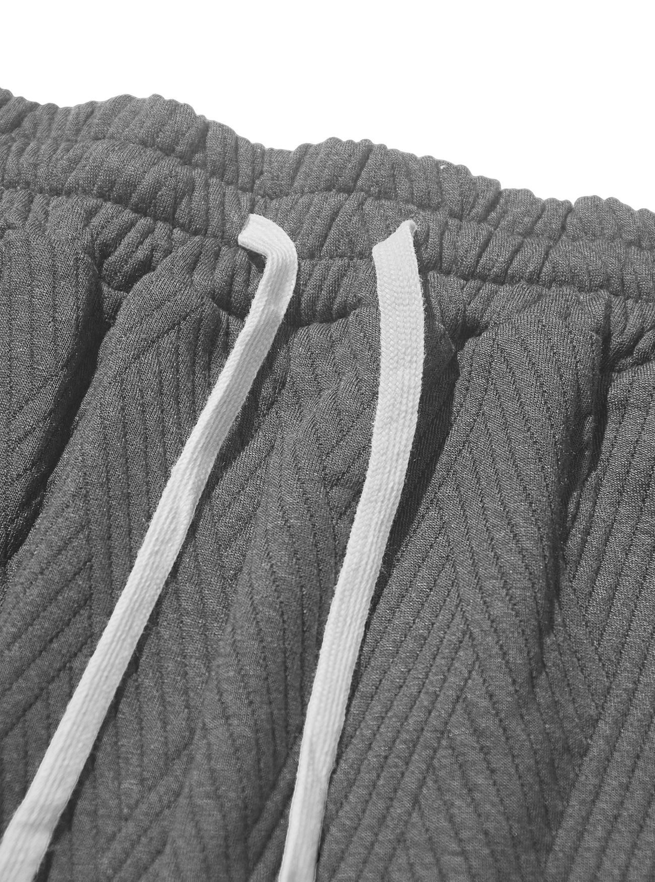 Monochrome Man- Cross-Border Solid Color Jacquard Knitted Hooded Sleeveless European And American Casual Sports Vest Shorts Set_viptrois.com