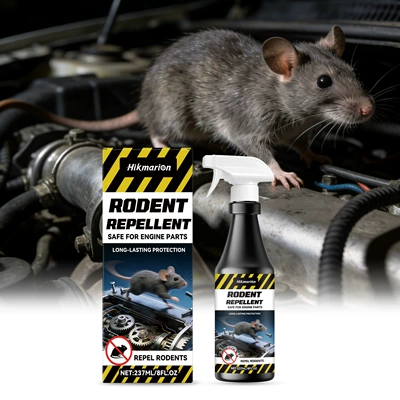 Hikmarion Engine Rat Repellent Spray for Car and Home Use, Safe and Non-Corrosive, Non-Irritating