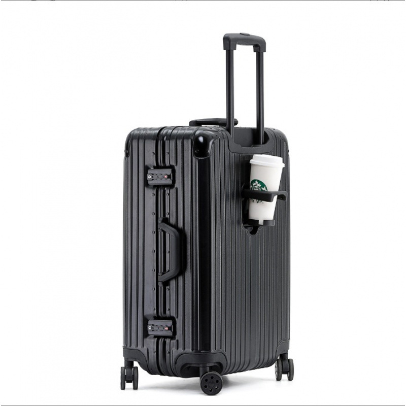 Caja de contraseña de aleación de aluminio y magnesio para mujer, maleta con ruedas universales para hombre, maleta de 20 pulgadas, maleta, caja de aluminio