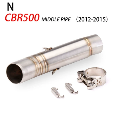 Stainless Steel Middle Section Carbon Motorcycle exhaust pipe - cbr500-12-15-middle-section
