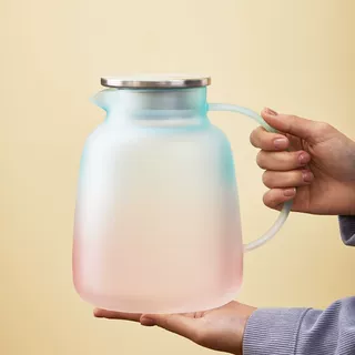 家用耐高温冷水壶大容量冰箱玻璃凉水壶冷泡壶茶壶凉水杯装水套装