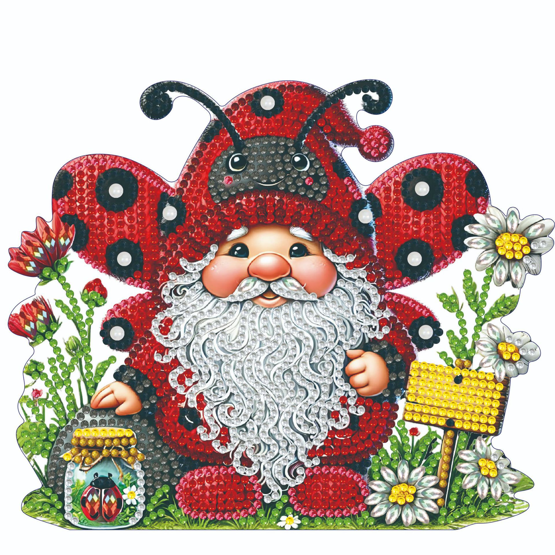 Diamante de bricolaje hecho a mano transfronterizo dibujo punto diamante 5D placa de yeso tridimensional adorno de juguete dinosaurio dibujos animados pintura infantil