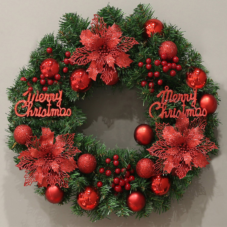 2023 pārrobežu karstā izpārdošana ar gaismām Ziemassvētku vainags rotangpalmas 60cm 50cm Ziemassvētku rotājumu izmēru var iestatīt_voghion.com