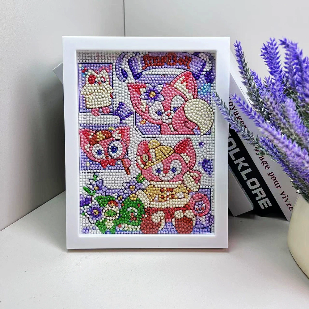 Набор для алмазной живописи Sanrio Kuromi, 17×22 см пластиковая рамка, набор для творчества DIY для детей