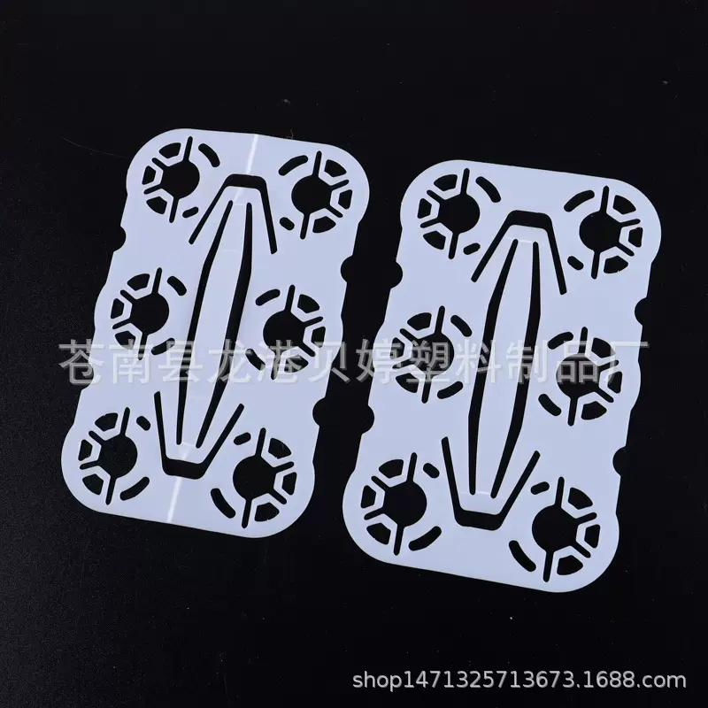 厂家注塑PP卡片超市货架塑料可乐手提广告促销6孔挂卡印log手工