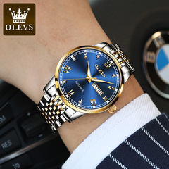 一件代發歐利時品牌手錶雙歷自動機械錶工廠批發防水男士手錶男表