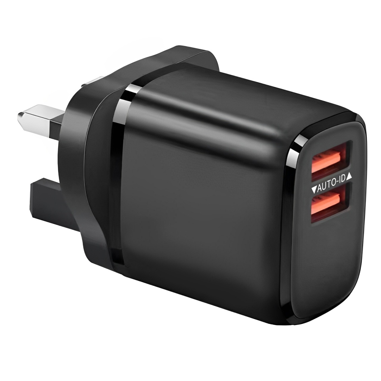 2USB 영국 표준 충전기(2.4A, 베어메탈)