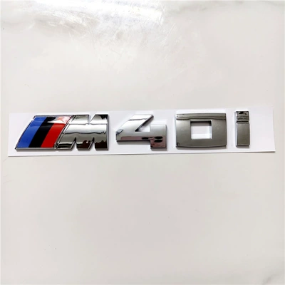 Blackened Trunk Logo Lettering Rear – Body sticker - m40i-bright-silver-standard