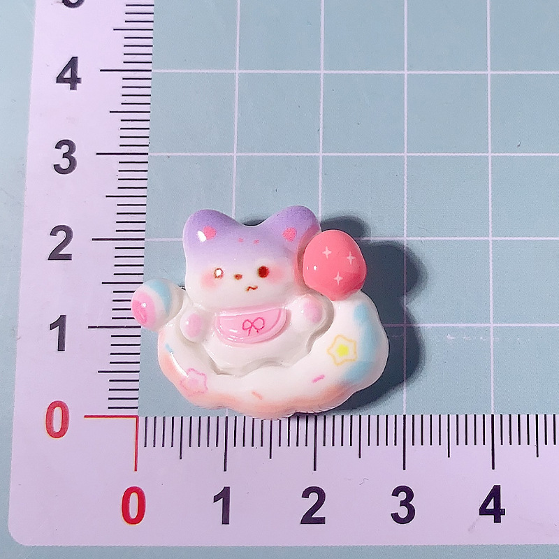 Dibujos animados Animal Party Accesorios de resina de bricolaje Gel de crema Accesorios para el cabello Funda para teléfono móvil Hornos para zapatos Hebilla Material colgante hecho a mano