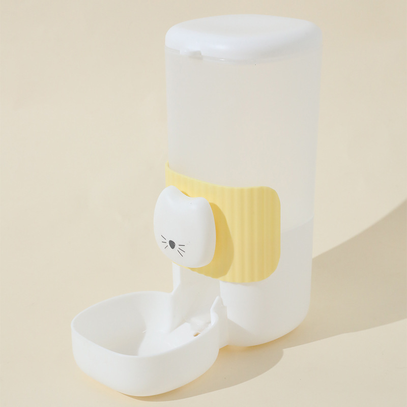 Alimentador de cara de gato - Amarillo 1000ml