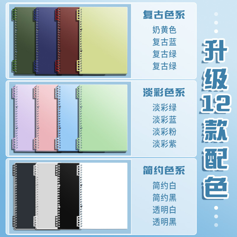 A4 cubierta de anillo de fijación de carpeta