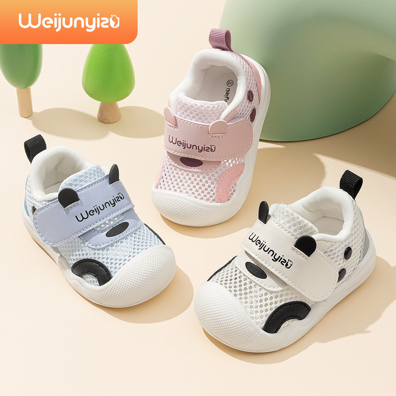 2025 New Baby Toddler Shoes Boys and Girls Summer Soft Sole Non-slip Baby Shoes Children's Mesh Breathable Sandals