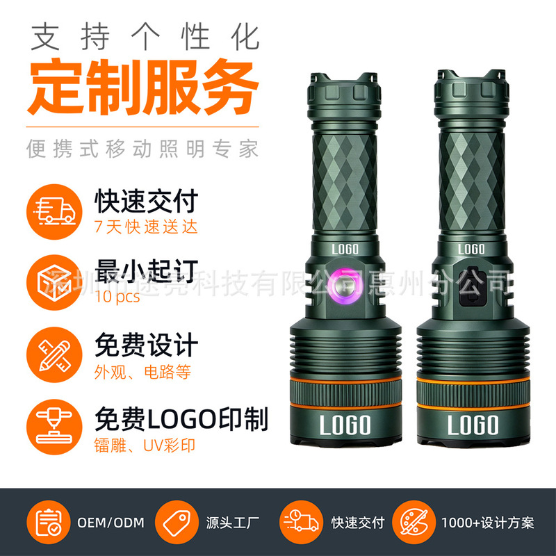 Super bright white laser long-range flashlight, rechargeable, outdoor multi-functional, portable, waterproof, self-defense xenon light for home use Super bright white laser long-range flashlight, rechargeable, outdoor multi-functional, portable, waterproof, self-defense xenon light for home use