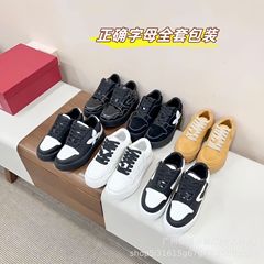 高品质源版SMFKK十字花熊猫小白鞋女增高厚底休闲网球大牙滑板鞋