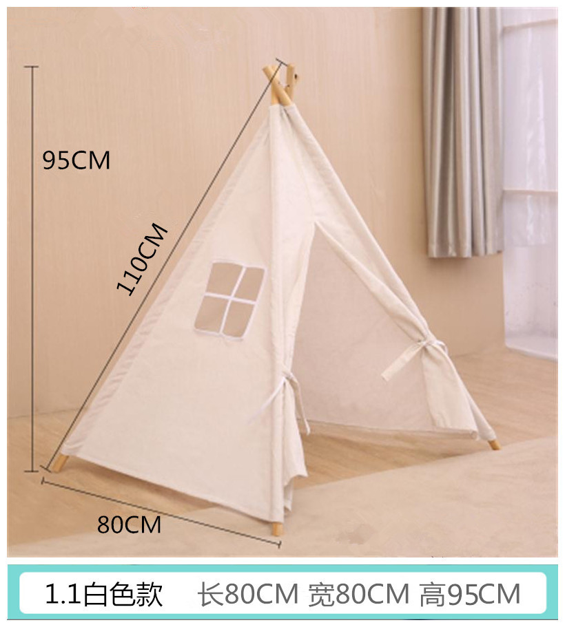 Accesorios de fotografía para niños Indio pequeña tienda de campaña casa de juegos interior Castillo princesa habitación tienda pintada a mano