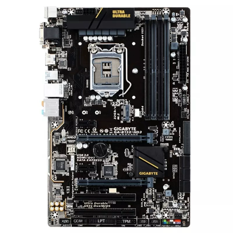 Подходит для Gigabyte B150 HD3 LGA1151 DDR4 настольная игровая материнская плата, наличие