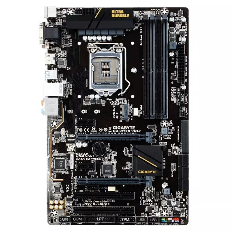Подходит для Gigabyte B150 HD3 LGA1151 DDR4 настольная игровая материнская плата, наличие