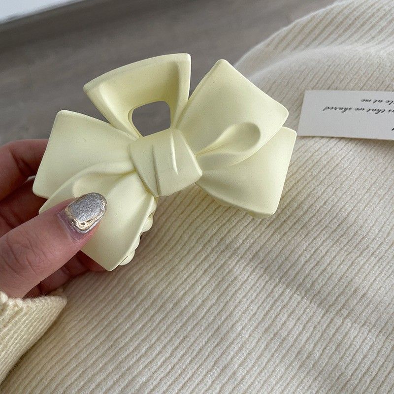 Estilo francés japonés y coreano diadema clip lateral grande cabeza femenina updo pelo headwear elegante clip de pelo simple horquilla de tiburón