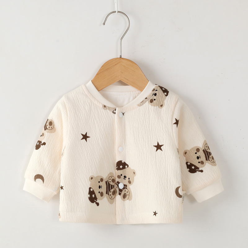 Two thin cotton-padded jackets/coats for autumn and winter, suitable for boys and girls.