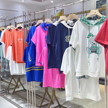 衣之庄园同风格依姿骄品牌撤柜24夏高端绣花重工T恤品牌走份尾货