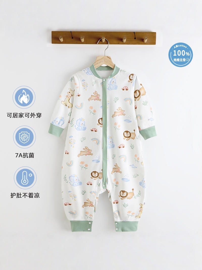 Körpə üçün pambıq yuxu torbası və uzunqol pijama