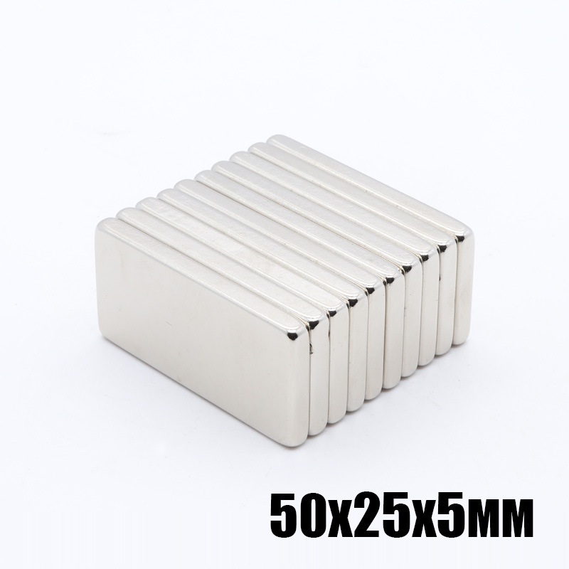 50*25*5方形汽车窗帘钕铁硼强磁大量现货50x25x5高性能强磁铁片