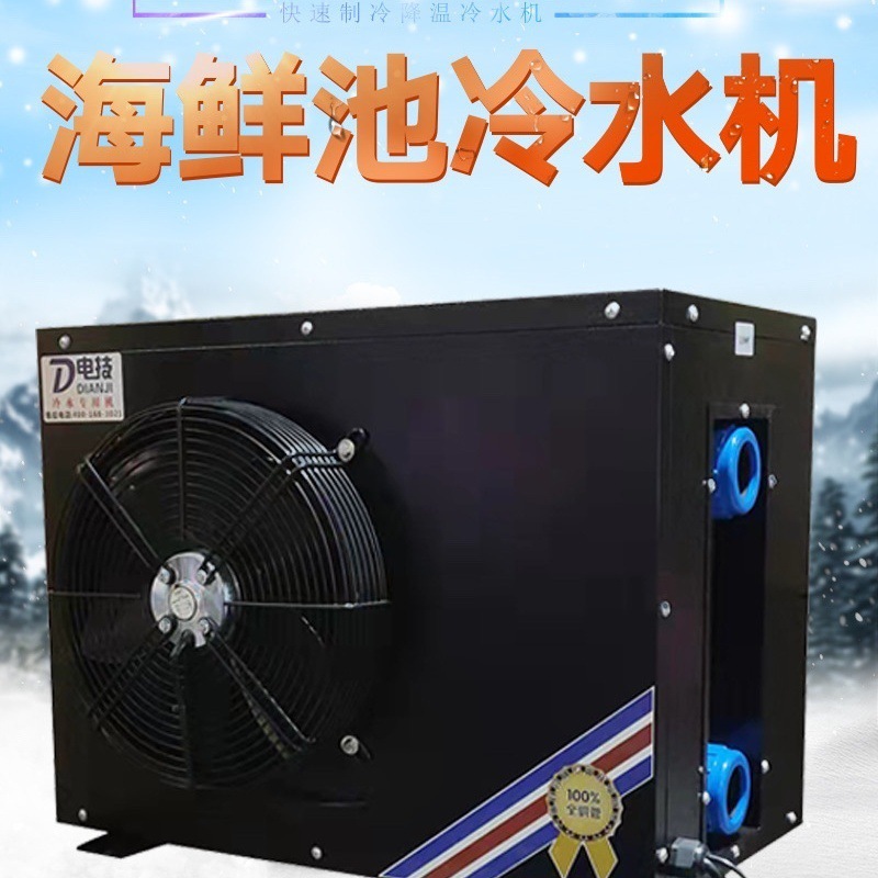 Refrigerador de estanque de pescado Refrigerador de estanque de marisco Refrigerador de estanque de pescado Refrigerador de agua Refrigerador de crianza Refrigerador de circulación industrial