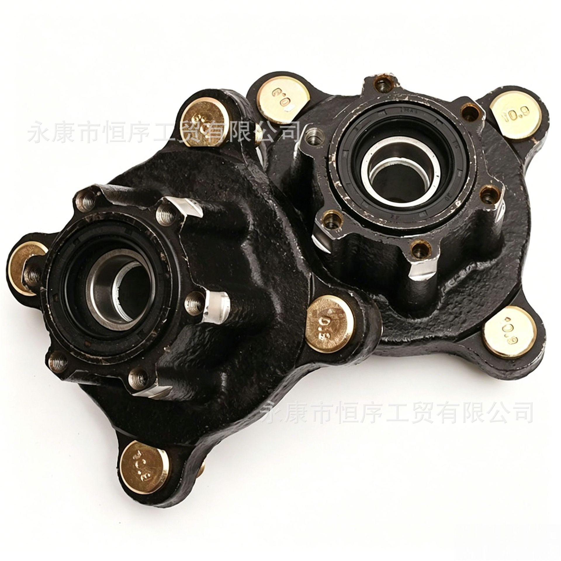 Atv Motorcycle Three-Wheeled Electric Kart Modification Parts Beach Vehicle Front Disc Brake Steering Knuckle 110mm Flange Mount