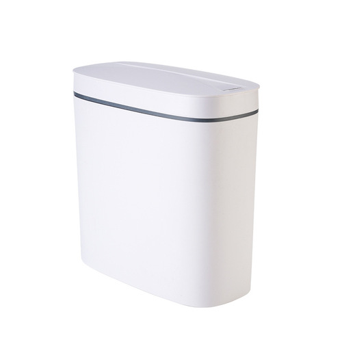 Automatic induction trash can Household indoor kitchen gap covered trash can contact-free smart trash can