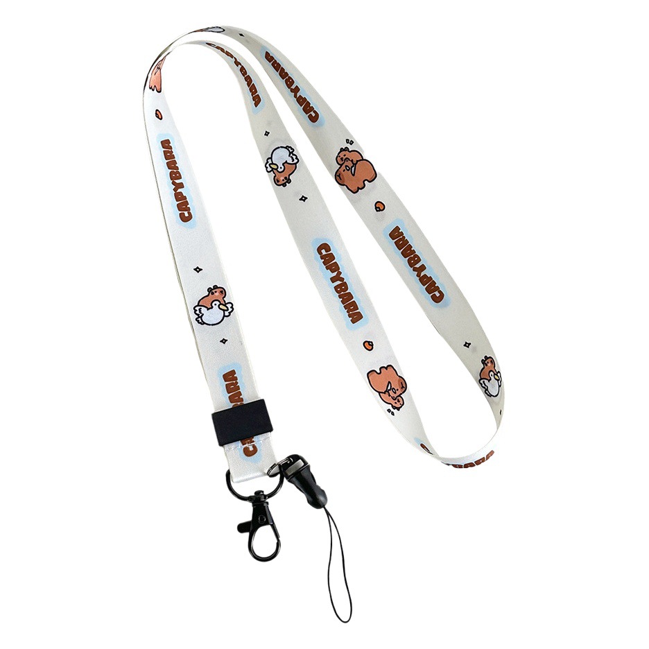 Tengyi original lindo de dibujos animados cuello colgante permiso de trabajo marca tarjeta cubierta cordón carcasa del teléfono móvil cordón de cuerda anti-caída al por mayor