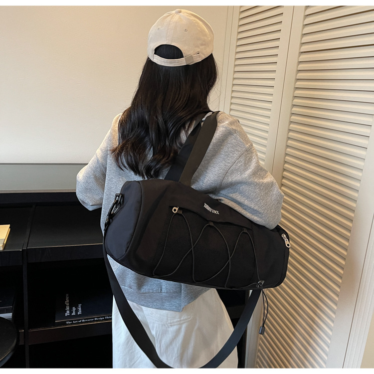 New Trendy Handheld Short-Distance Travel Bag Women's Fashion Lightweight Shoulder Crossbody Gym Bag with Independent Shoe Compartment Business Trip Luggage Bag