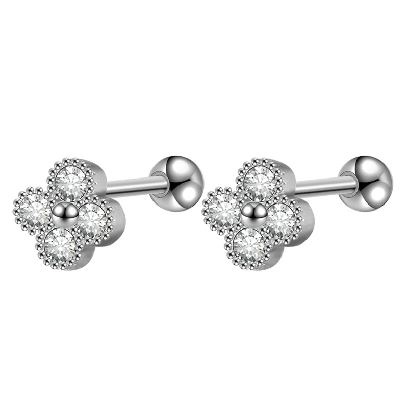 2022 New High-Grade Ear Bone Stud Micro-Set Earrings Ins Internet Celebrity Versatile Exquisite Earrings Wholesale detail image 12