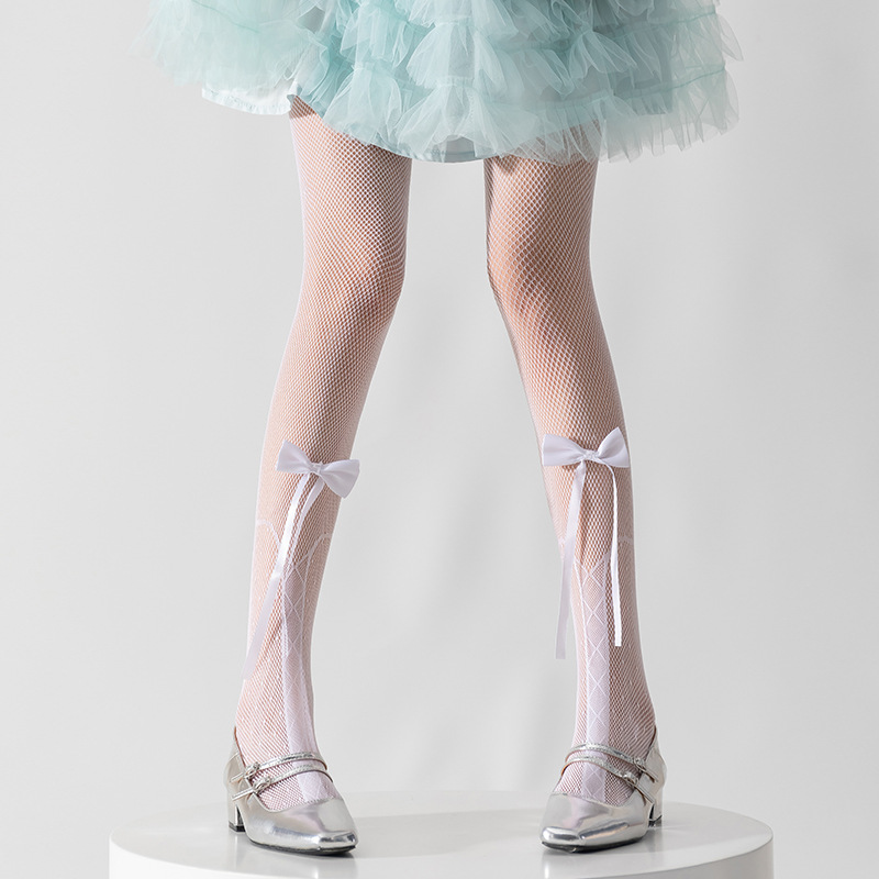 Calcetines de arco de primavera y verano delgadas lolita calcetines de base puros JK anti-hock jacquard red de pesca calcetines