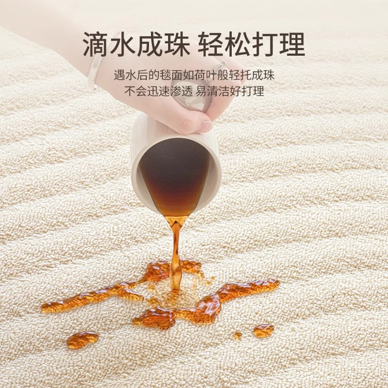 Alfombra sala de estar 2025 nuevo tipo de seda de diatomita impermeable a prueba de contaminación ligera de lujo alta mesa de té mantas sofá alfombra limpiable sin lavado