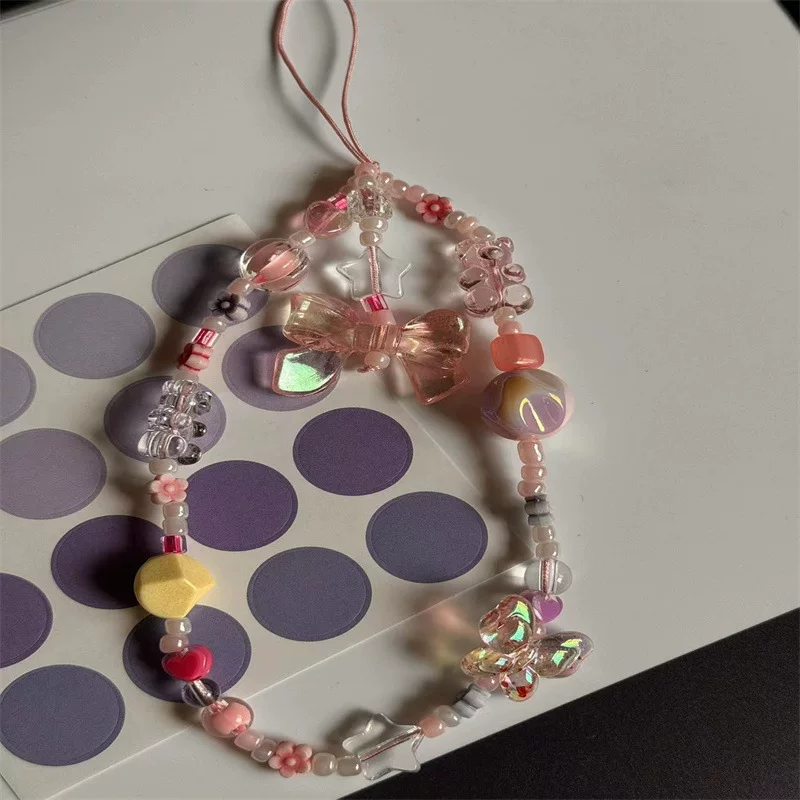 Свежая бисерная bracelet с бантиком, камера, сумка для оборудования, брендовая сумка-декор, с маленькими медведями, цветочная