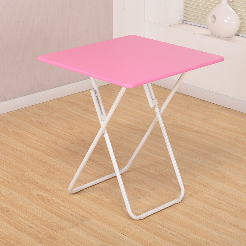 Mesa plegable, mesa de comedor casera, mesa de comedor simple, mesa cuadrada para 4 personas, mesa cuadrada portátil al aire libre, mesa cuadrada