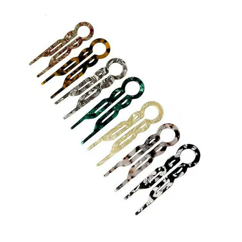 Новая китайская ацетатная U-образная булочка для волос высокого уровня