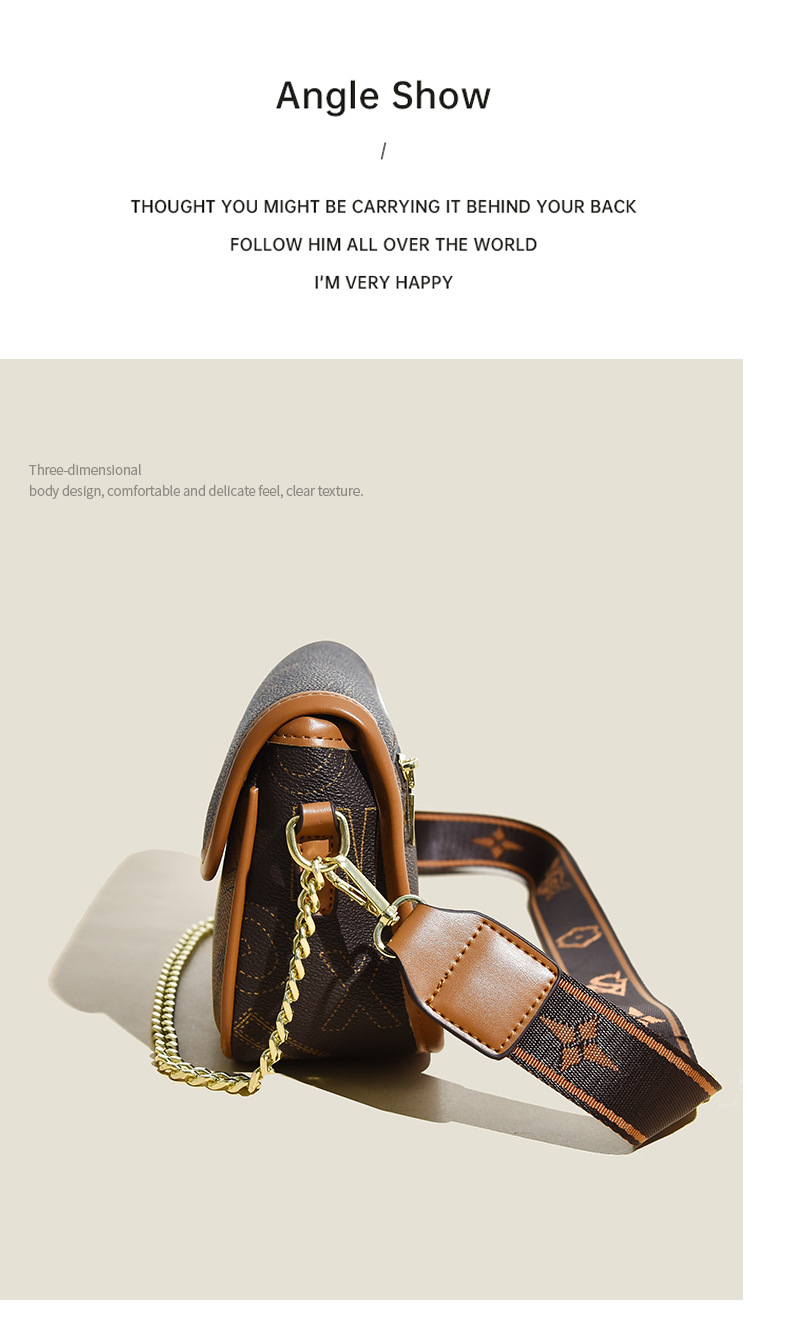 2023 Autumn New Live Broadcast Good Style Chain Saddle Bag Retro Presbyopia High-Quality Single Shoulder Diagonal Letter Women's Bag_voghion.com